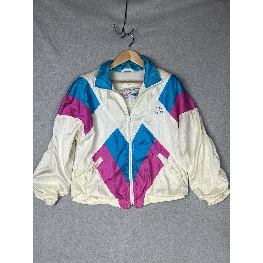 Vintage Misty Valley Sport Windbreaker Jacket Women’s Small Sports 90s Retro
